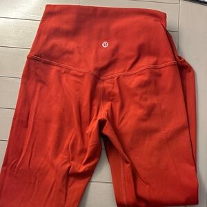 lululemon Align 28” Red Leggings